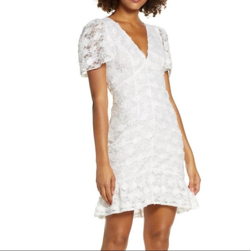 Foxiedox Lou Lace white Dress Size small NWT